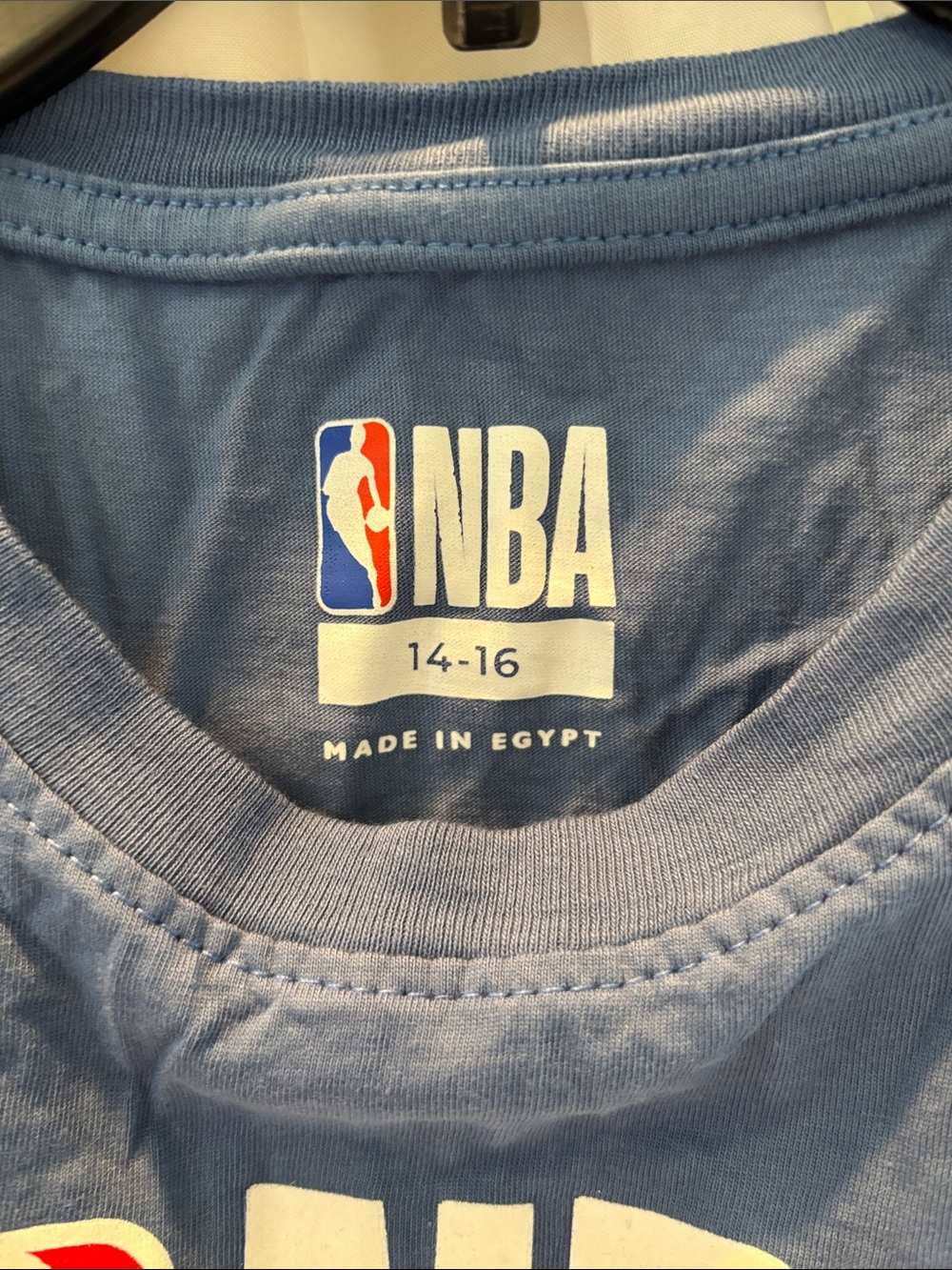 Kids NBA tee shirt blue size 14-16